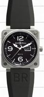 replica bell & ross br0196-bl-st br 01-96 grande date mens watch watches